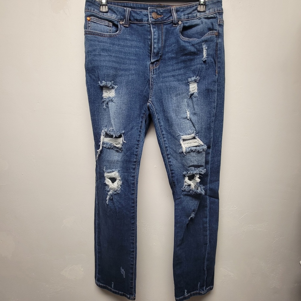 Distressed Blue Juniors Size 11 Jeans for Girls/Women